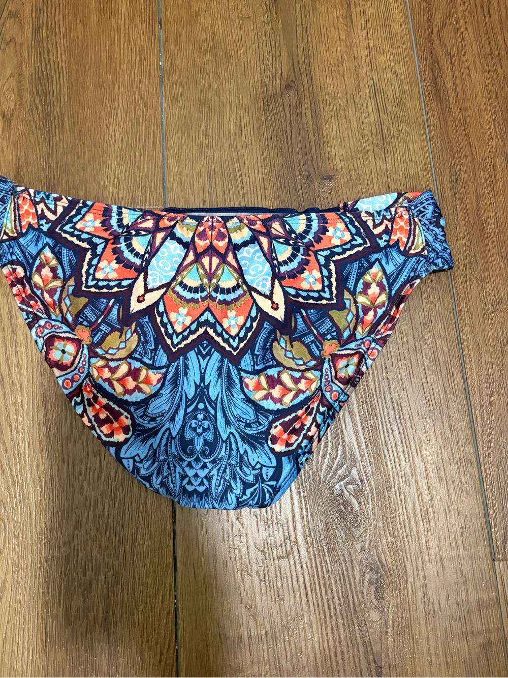 Lucky Brand Tankini Swimsuit Set Medium Boho Paisley Print 2 Piece - Picture 4 of 10
